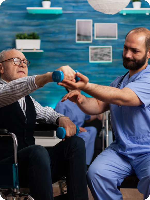 Physical therapy patient portrait